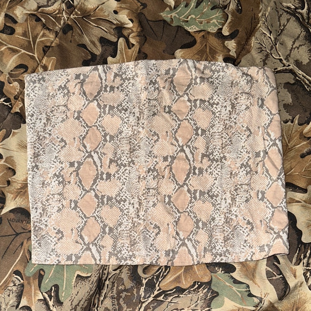 Snake Pattern Tube Top